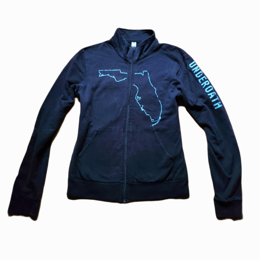 Vintage RARE Underoath Zip-up Track Jacket Sweatshirt UNIQUE Genderless! Unisex